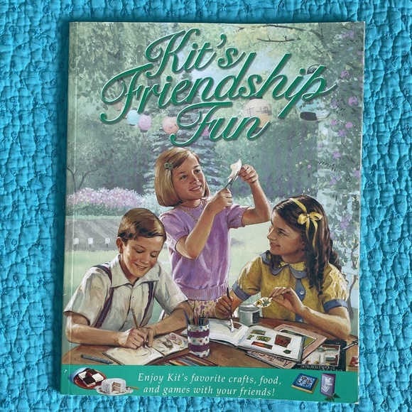 American Girl Kit's Friendship Fun Activity Book Crafts Food Game - Picture 1 of 6
